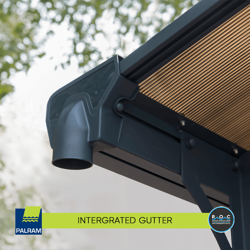 Arcadia Carport Kit Integrated Gutter