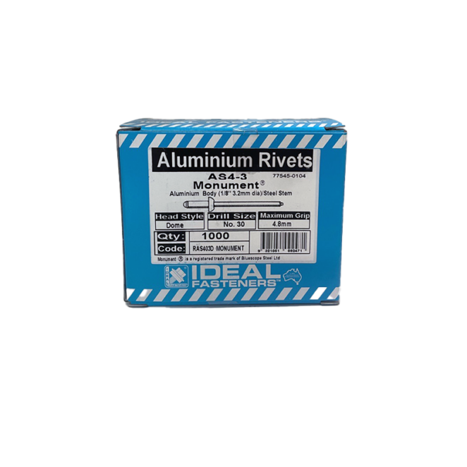 Colored Rivets 1000 Box
