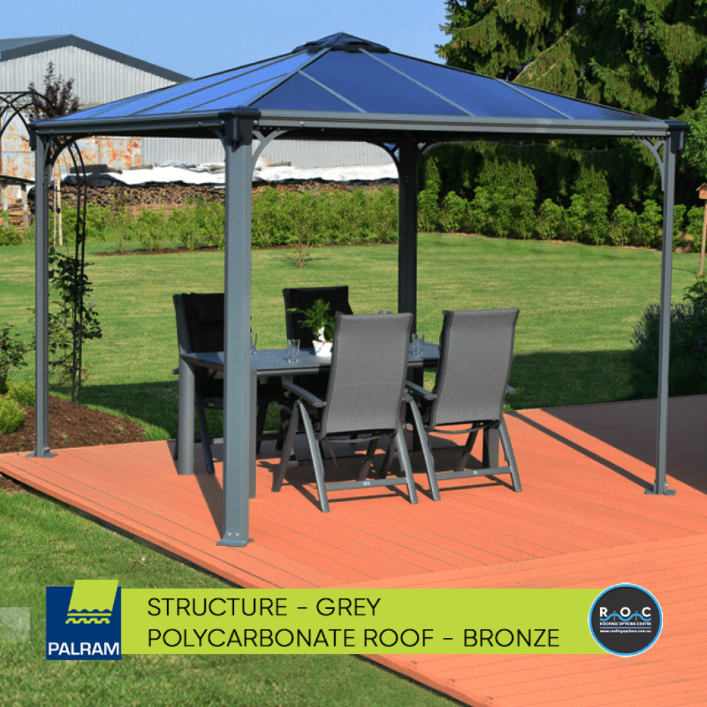 Palermo Gazebo Kit Polycarbonate Roof Structure