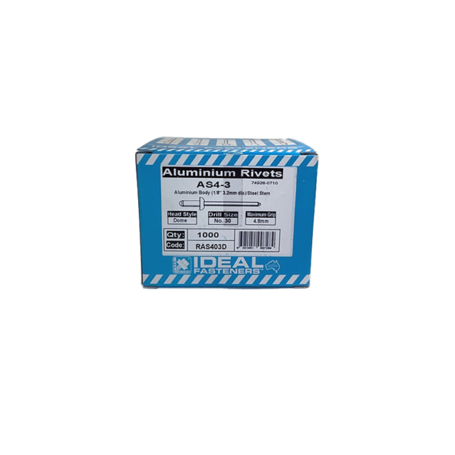 Zinc Rivets 1000 Box