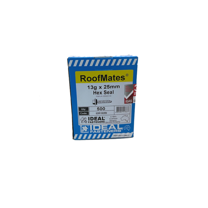 Roofmates 13 X 25 Zinc 500 Box