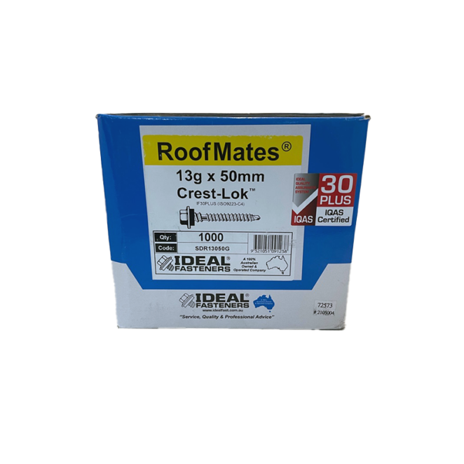 Roofmates 13 X 50 Zinc 1000 Box